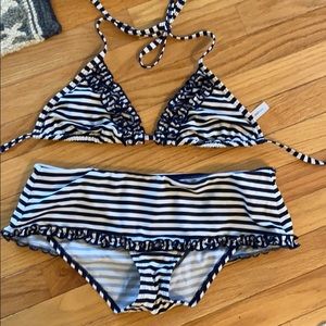 Gap body navy and white bikini